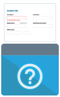 contact info animation
